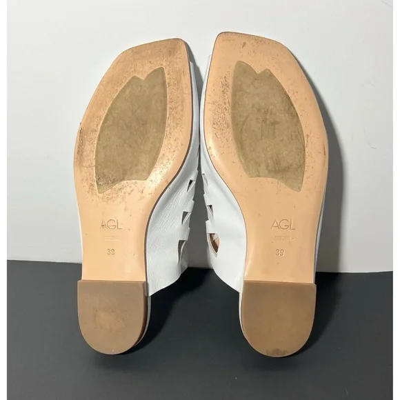 AGL Attilio Giusti Leombruni Sylvia Cutout Lace Up Sandal Leather 9